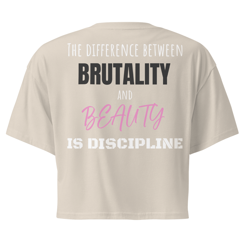 Brutality vs Beauty Crop Top - Phase Zero Co