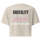 Brutality vs Beauty Crop Top - Phase Zero Co