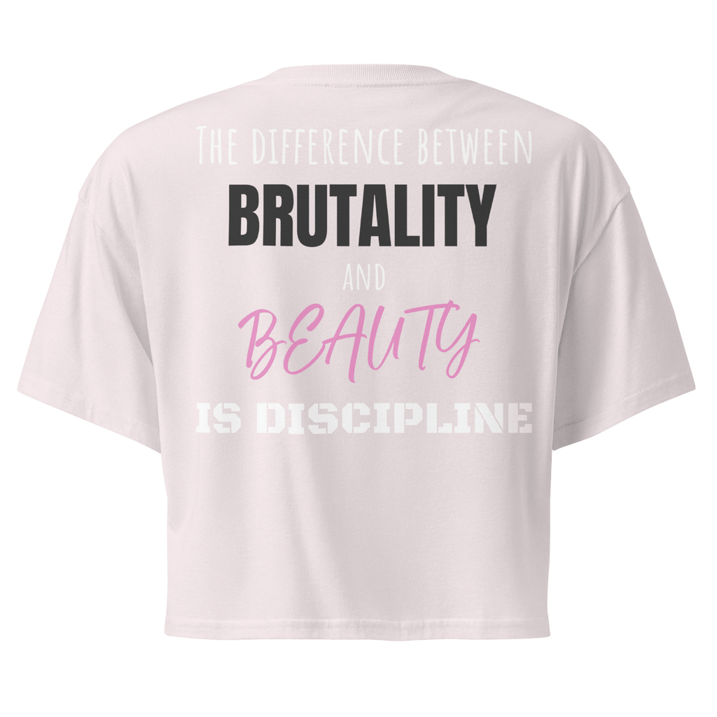 Brutality vs Beauty Crop Top - Phase Zero Co