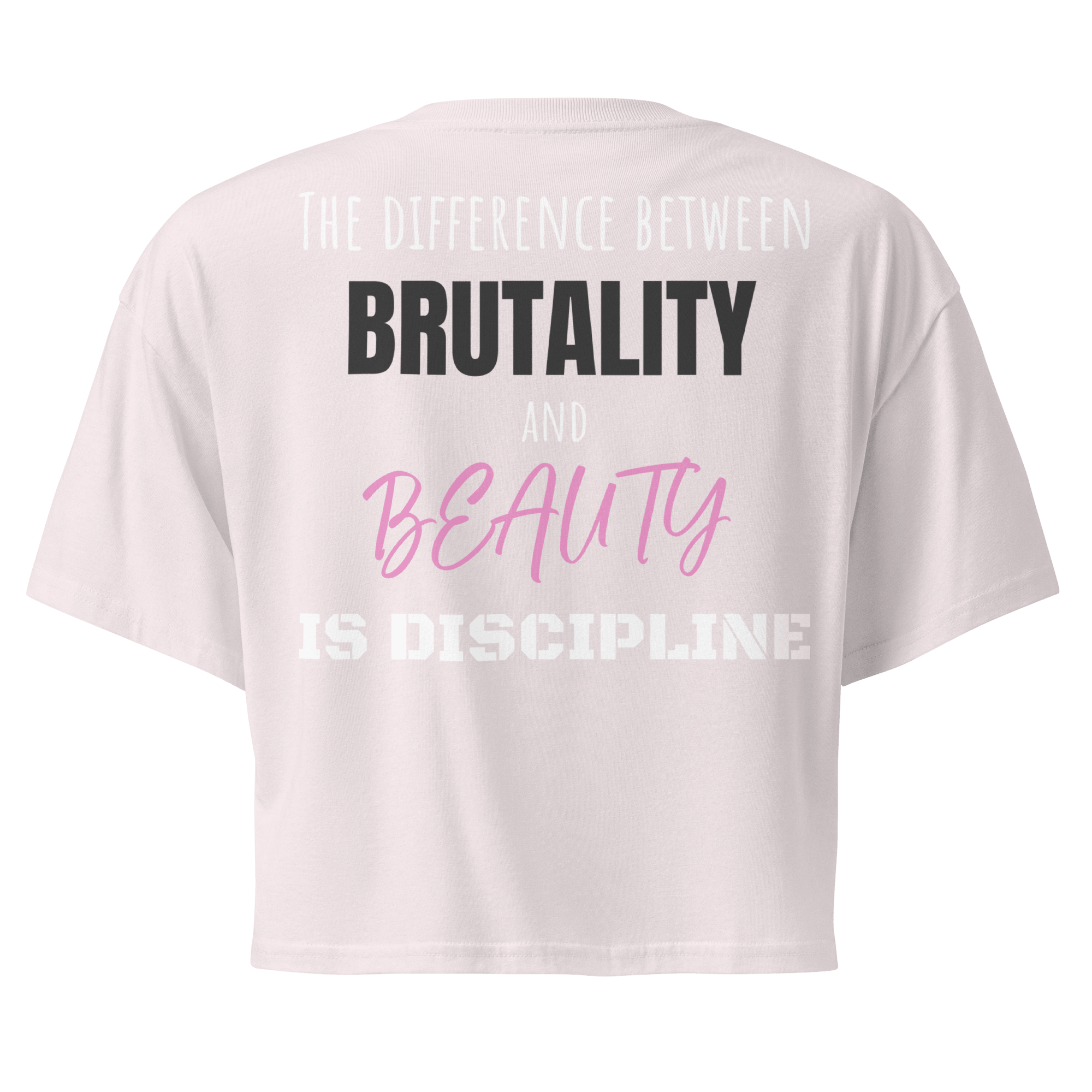 Brutality vs Beauty Crop Top - Phase Zero Co