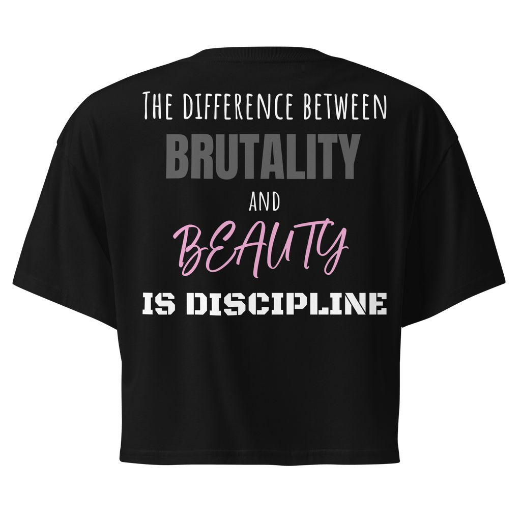 Brutality vs Beauty Crop Top - Phase Zero Co