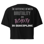 Brutality vs Beauty Crop Top - Phase Zero Co