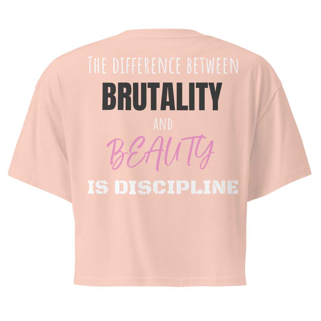 Brutality vs Beauty Crop Top - Phase Zero Co