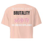 Brutality vs Beauty Crop Top - Phase Zero Co