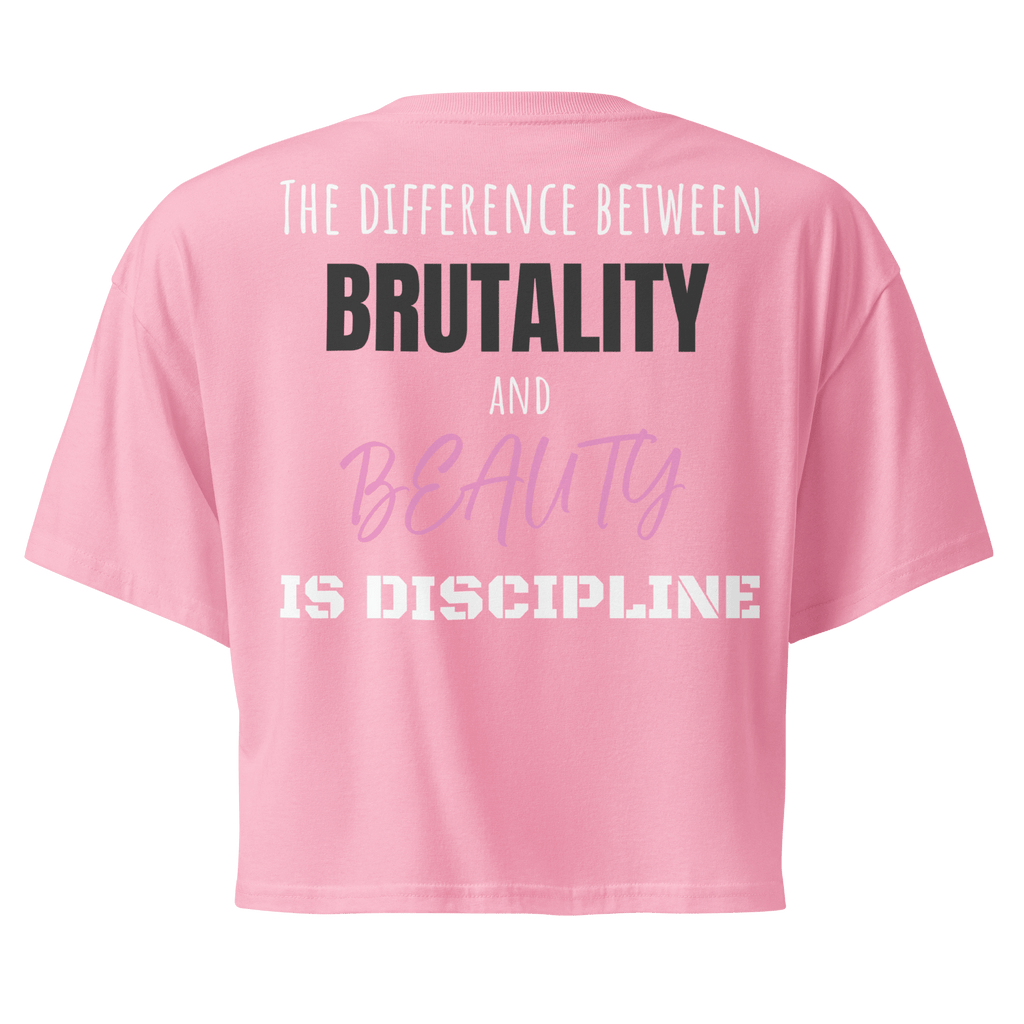 Brutality vs Beauty Crop Top - Phase Zero Co