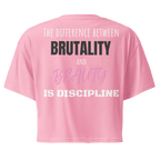 Brutality vs Beauty Crop Top - Phase Zero Co