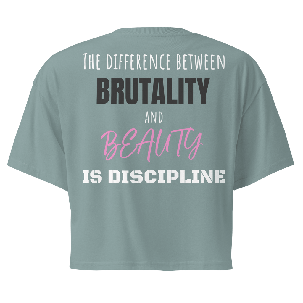 Brutality vs Beauty Crop Top - Phase Zero Co