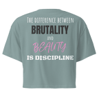 Brutality vs Beauty Crop Top - Phase Zero Co