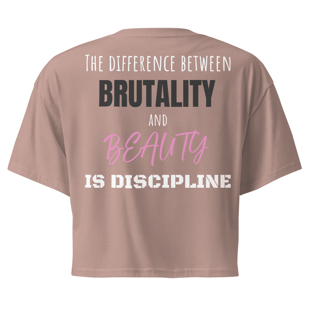 Brutality vs Beauty Crop Top - Phase Zero Co