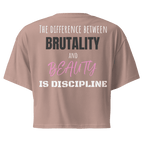 Brutality vs Beauty Crop Top - Phase Zero Co