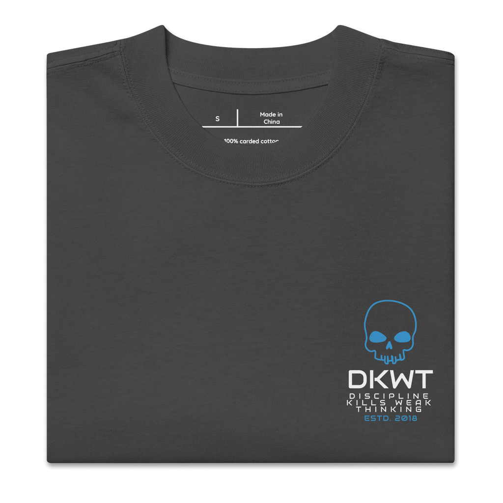 Discipline Kills Weak Thoughts Oversized Tee - Phase Zero Co