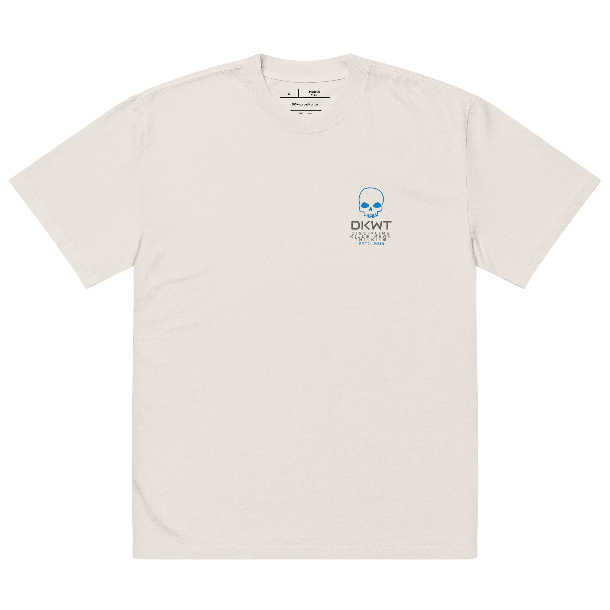 Discipline Kills Weak Thoughts Oversized Tee - Phase Zero Co