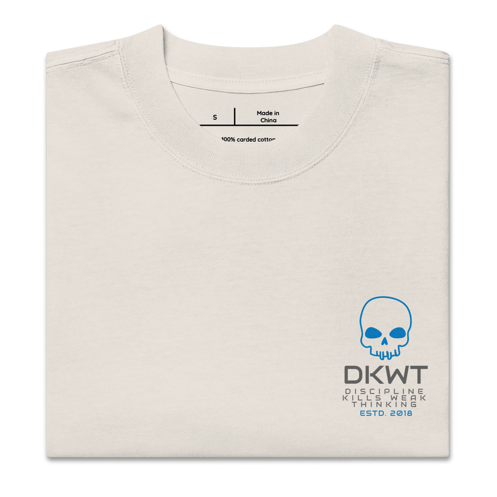 Discipline Kills Weak Thoughts Oversized Tee - Phase Zero Co