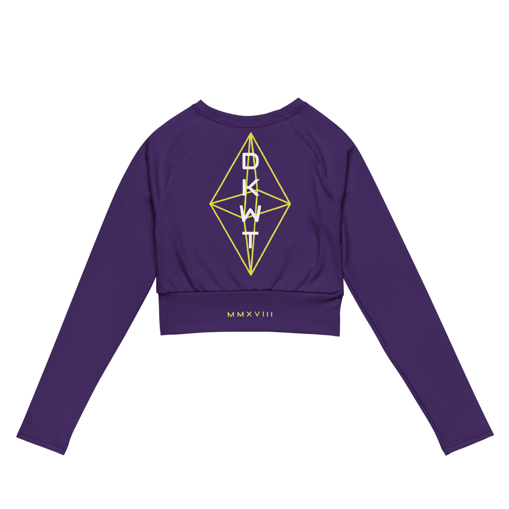 DKWT Purple Long - sleeve Crop Top - Phase Zero Co