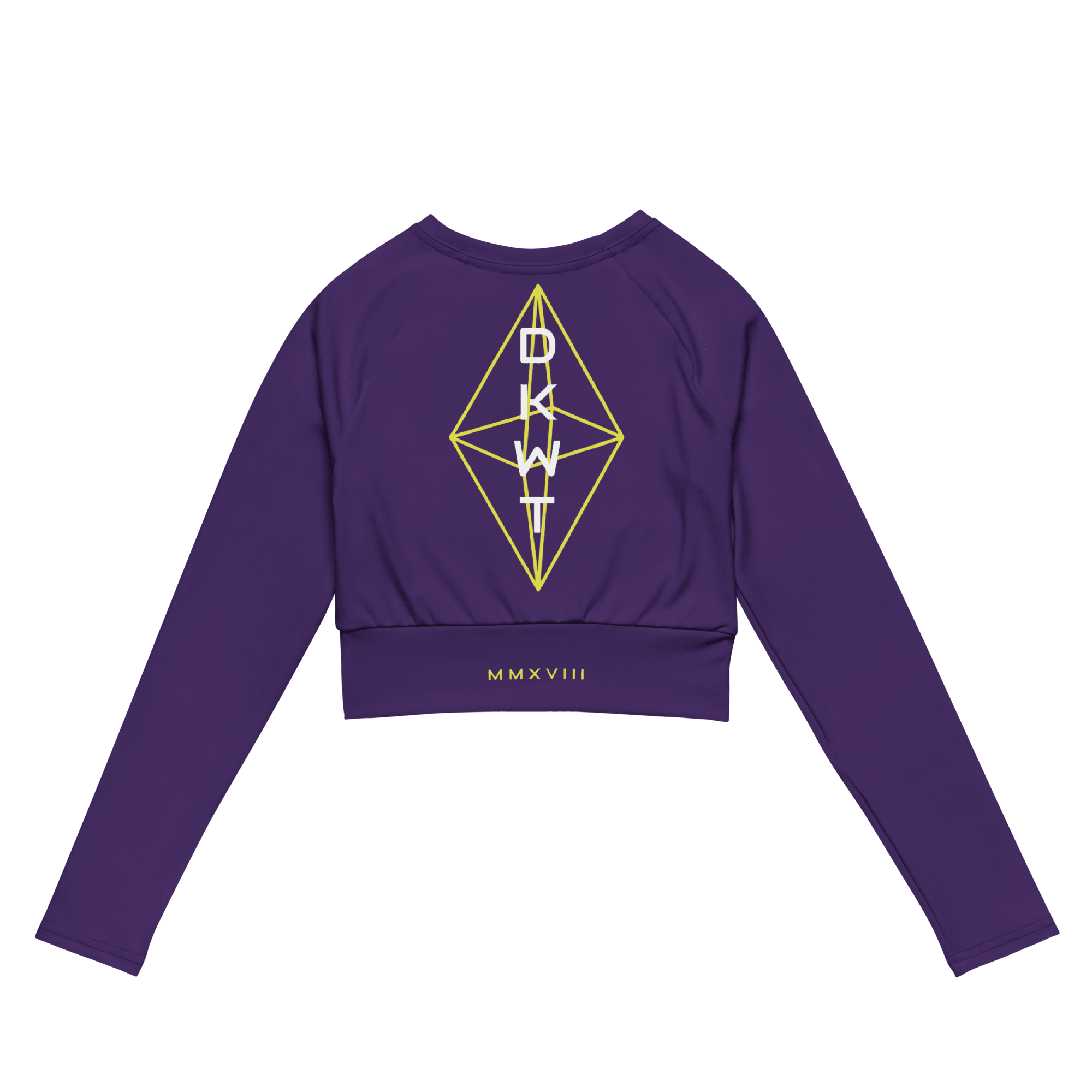 DKWT Purple Long - sleeve Crop Top - Phase Zero Co
