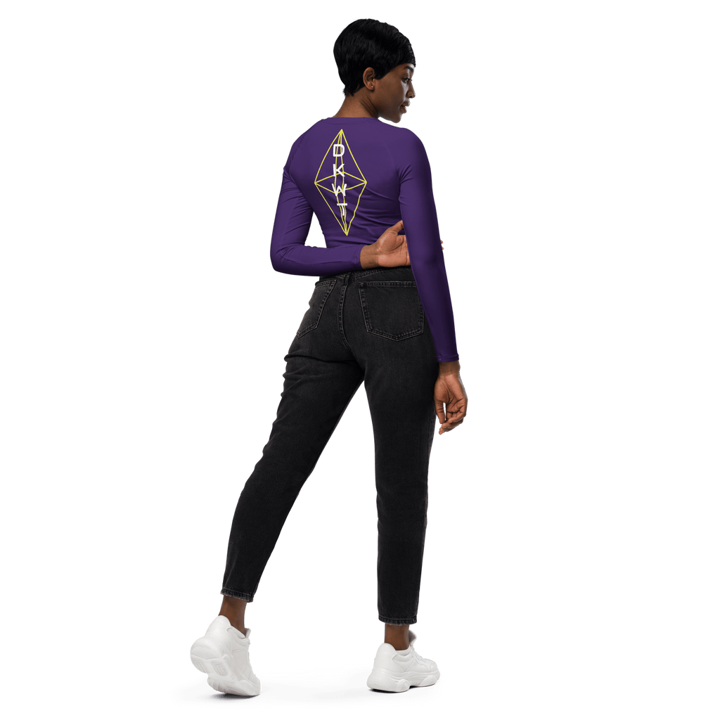 DKWT Purple Long - sleeve Crop Top - Phase Zero Co