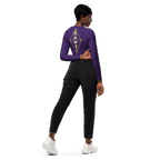 DKWT Purple Long - sleeve Crop Top - Phase Zero Co
