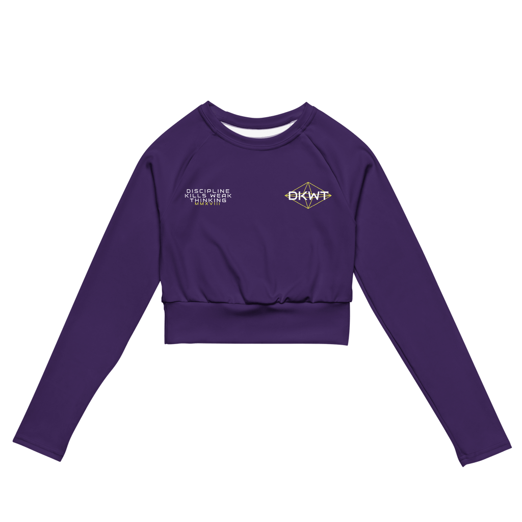 DKWT Purple Long - sleeve Crop Top - Phase Zero Co