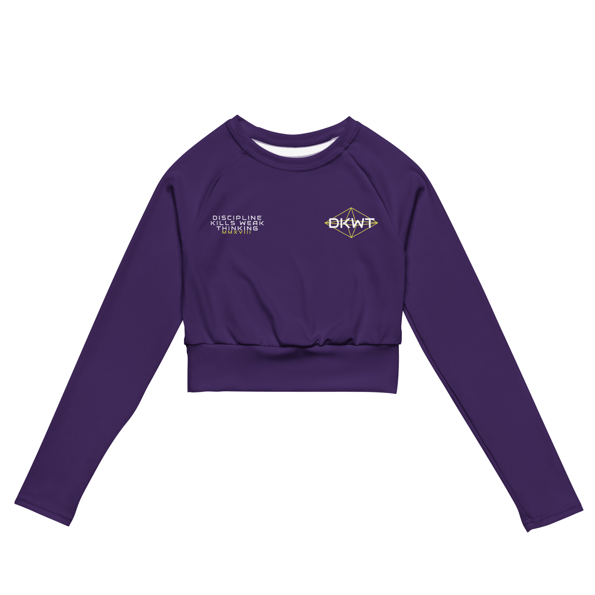 DKWT Purple Long - sleeve Crop Top - Phase Zero Co