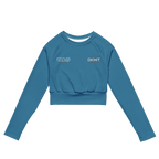 DWKT Dusty Cyan Long - sleeve Crop Top - Phase Zero Co