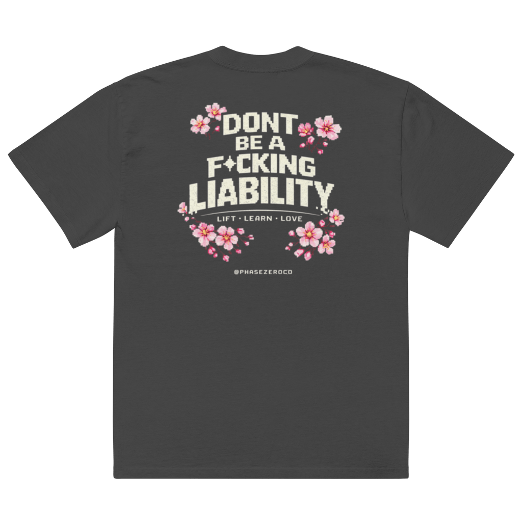 Liability Oversized Tee - Phase Zero Co