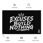 No Excuses Flag – Phase Zero Co flag product image 3
