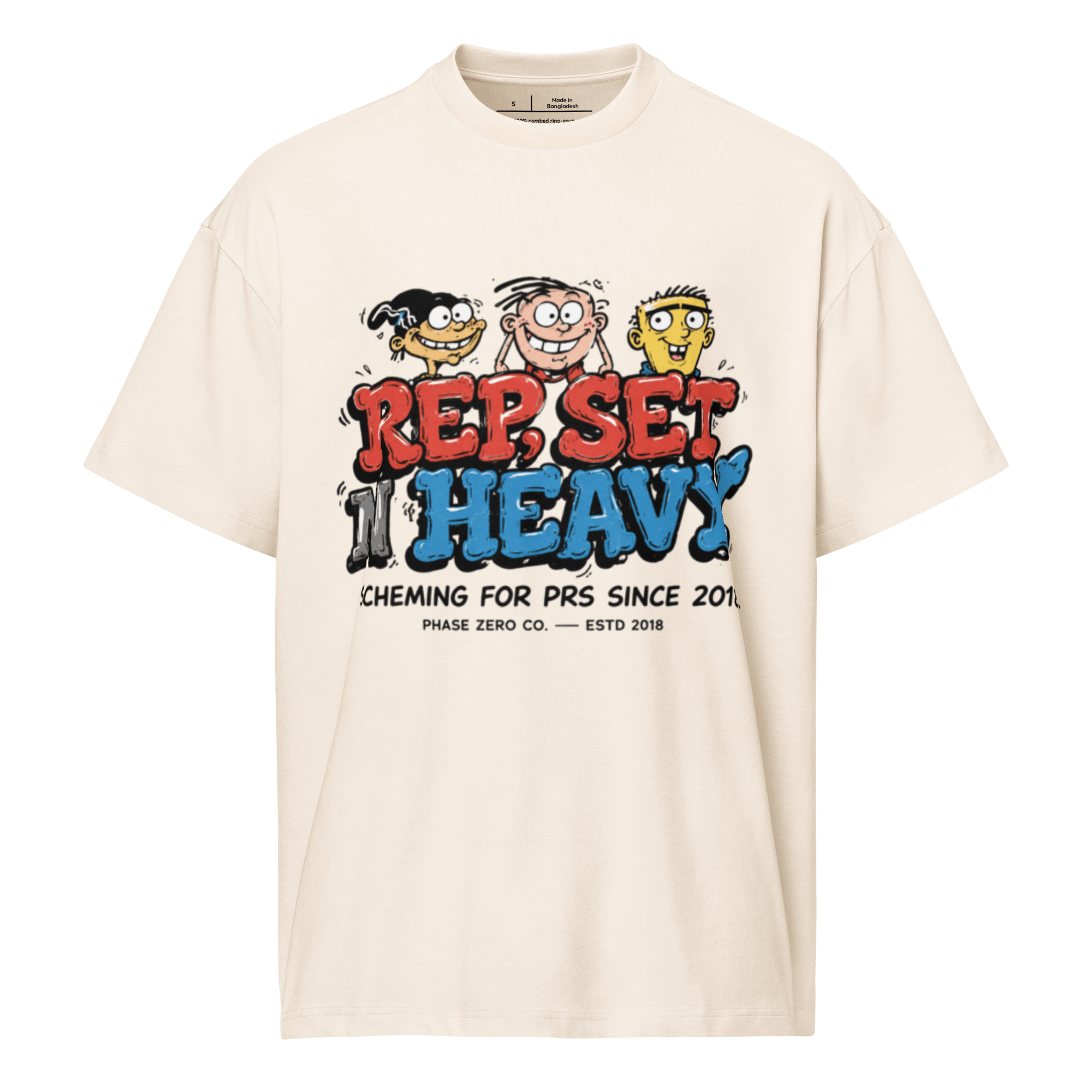 Rp, Set, & Heavy Box Tee - Phase Zero Co