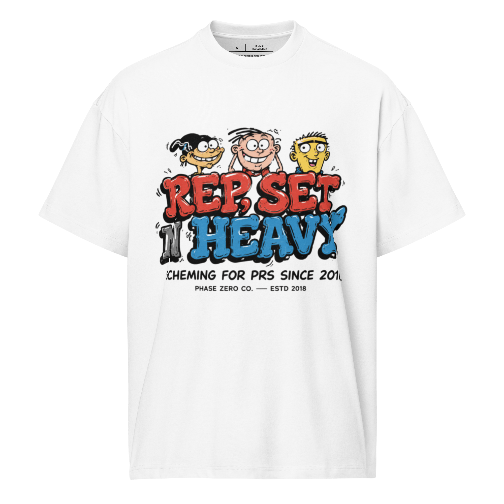 Rp, Set, & Heavy Box Tee - Phase Zero Co