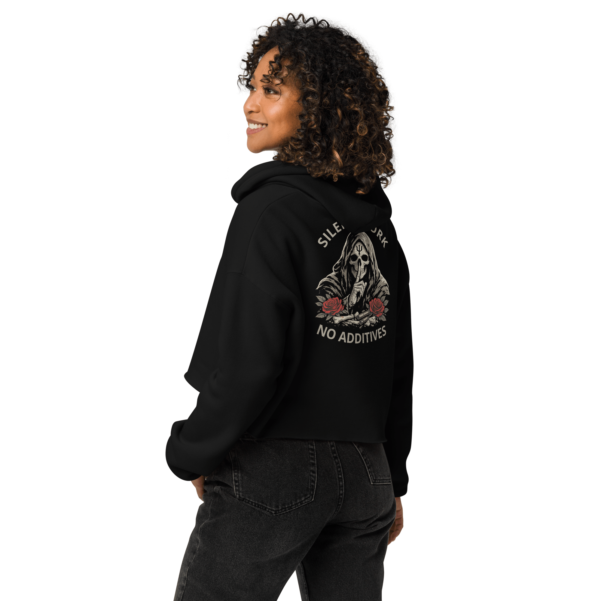 Silent Woman’s Fleeced Crop Hoodie - Phase Zero Co