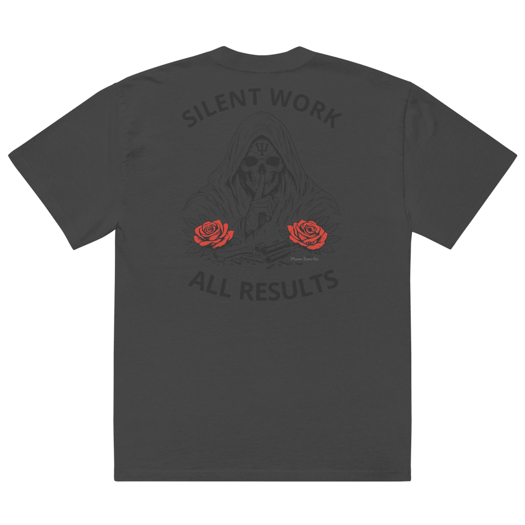 Silent Work Oversized Tee - Phase Zero Co